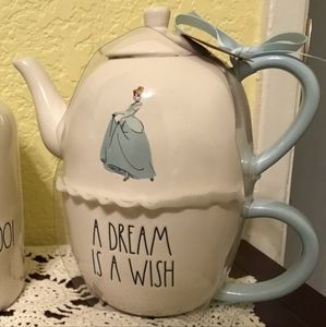 🫖NEW - Disney’s Princess Teapot SET - CINDERELLA  - A DREAM IS A WISH - 3pc SET